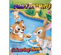 Baby Animals Colouring Book: Baby animals with names