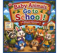 Baby Animals Go to School: A Bilingual Picture Book for Kids About Learning, Friendship, Kindness, and First-Day Confidence (Baby Animals Bilingual Adventures)