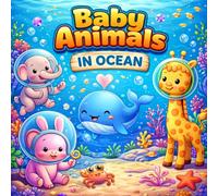 Baby Animals in the Ocean: A Cute and Simple Coloring Book for Toddlers & Preschool Kids Featuring Dolphins, Whales, Turtles, and More