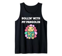 Baby Animals Pangolins Cute Quote Rollin with my Pangolin Camiseta sin Mangas