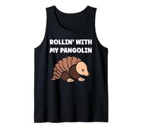 Baby Animals Pangolins Cute Quote Rollin with my Pangolin Camiseta sin Mangas