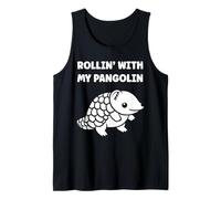 Baby Animals Pangolins Cute Quote Rollin with my Pangolin Camiseta sin Mangas