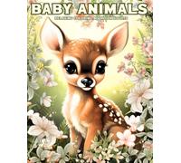 Baby Animals: Relaxing Coloring Book Featuring Adorable Baby Animals for Adults, Teens, and Older Kids