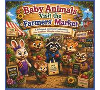 Baby Animals Visit the Farmers’ Market: A Bilingual English Spanish Picture Book for Kids About Community, Healthy Food, Farmers, and Sharing (Baby Animals Bilingual Adventures)