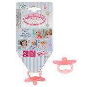 Baby Annabell Chupete Universal 707074 - Un Chupete de Dos Colores Surtidos - Chupete con asa para muñecas sin Boca de 43 cm - Adecuado para niños a Partir de 3 años