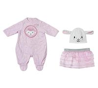Baby Annabell Deluxe Conjunto de Lentejuelas para Muñecas de 43cm- para Manos Pequeñas, El Juego Creativo Promueve la Empatía y Las Habilidades Sociales. Edad: 3+, Incluye un Mono, Tutú y Gorrito