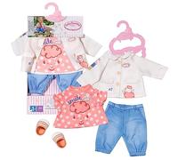 Baby Annabell Little Atuendo de Juego - Ropa para Muñecas de 36 cm, para Niñas Pequeñas de 12 Meses en Adelante, Fácil para Manos Pequeñas, Incluye Chaqueta, Blusa, Pantalones, Zapatos y Percha