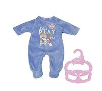 Baby Annabell Little Pelele - Ropa para Muñecas de 36 cm, para Niñas Pequeñas de 12 Meses en Adelante, Fácil para Manos Pequeñas, Incluye Pelele y Percha, Azul