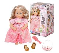 Baby Annabell Little Sweet Princess 36 cm, para Niños a Partir de 1 Año, Promueve la Empatía y Las Habilidades Sociales, Incluye Vestido, Zapatos, Tiara y un Cepillo para el Pelo