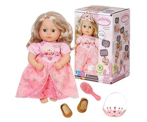 Baby Annabell Little Sweet Princess 36 cm, para Niños a Partir de 1 Año, Promueve la Empatía y Las Habilidades Sociales, Incluye Vestido, Zapatos, Tiara y un Cepillo para el Pelo