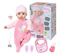 Baby Annabell Muñeca de 43cm - Suave con características realistas - Promueve la empatía y Las Habilidades sociales - Edad: 3+ - Incluye Vestido, biberón, Chupete, Babero y Colgante