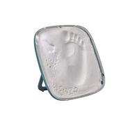 Baby Art Hello Baby Set de decoración de huellas de bebé en arcilla blanca, Regalos para bebés y recién nacidos, Recuerdo memorable de huellas de mano y pie, Verde