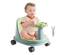 Baby Bath Chair, Easy Rinse Bather with Wheels, Comfortable Non-Slip Design and Shower Safety Accessory for Girls, Boys, Bathroom, Home, and Assisted Sitting, 14.96x11.81x7.09 inch