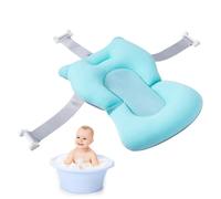 Baby Bath Cushion Bathtub Pad - Baby Bath Mat Pillow | newborns Shower Bathh Tub Support | Adjustable Anti-skid Supports Pillows Bathtubs - With Buckles And 3 Safety Belts, For Home Travelling