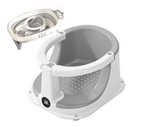 Baby Bath Seat, Anti-Slip Sitting Chair with Temperature Sensor, Safe Shower Assistance for Children, Ideal for Home, Travel, Housewarmings, Birthdays, Comfortable Bathing