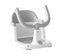 Baby Bath Seat, Sitting Bathtub Chair with Suction Cups, Compact Supportive Design Perfect for Safety and Comfort, Boys, Travel, Home, Living Room, Hotels, Vacations, 40x31cm Gray Blue