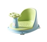 Baby Bath Seat, Stable Tub Support, Portable Comfortable Washing Chair Ergonomic Non-Slip Design Lightweight Foldable Structure for Home Travel Beach Pool Use, Pink, Yellow, Green, Coffee