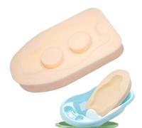 Baby Bathmat, Sponge Bath Seat, Shower Pad, Non-Slip Soft Support, Ergonomic Foam Cushion Design, Bathtub Shower Use, 19.88x11.42x3.15 Inches, Yellow, 1 Piece