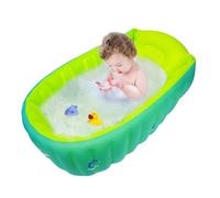 Baby Bathtub, Inflatable Shower Basin, Built-In Pump, Thick Anti-Slip Support, Foldable Bath Tub, Toddler Bathing Necessary, Ideal for Newborns to 5-Year-Old Kids at Home or Travel
