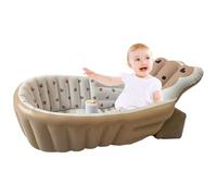 Baby Bathtub, Inflatable Toddler Shower Tub, Foldable Adjustable Bathing Support Seat, Portable Bathroom Accessories for Travel, Camping, Pool, Beach, Outdoors, Home Use