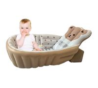 Baby Bathtub, Toddler Wash Tub, Adjustable Bath Seat, Foldable Shower Basin, Portable Bathing Support for Pool Beach Travel Outdoor Use and Convenient Infant Hygiene Care, PVC