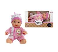 Baby Beau Muñeca De Bebé 23cm Femenina Cubierta De Vinilo Con Sombrero Y Mono