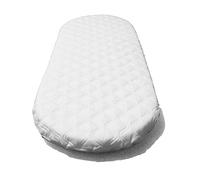 BABY best BUYS / KATIES PLAYPEN® - Colchón de microfibra hipoalergénico para moisés, 69 x 30 x 4 cm, forma ovalada