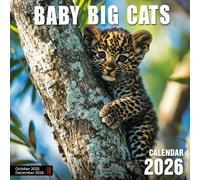 Baby Big Cats Calendar 2026: Watch the growth and playful antics of baby big cats through the changing seasons