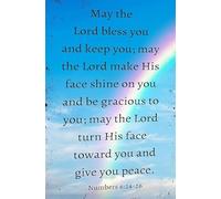 Baby Blessing Nursery Decor - Numbers 6:24 Bible Verse Poster, ‘May The Lord Keep You’ Christian Wall Art for Girl or Boy(Framed,08x12inch(20x30cm))