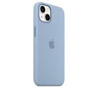 (Baby Blue) For iPhone 13 Compatible with Magsafe Liquid Silicone Phone Back Cover Induction Popover - Hot Pink