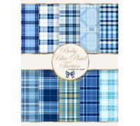 Baby Blue Plaid Tartan Scrapbook Paper: Double-Sided Decorative Pages for Scrapbooking, Origami, Paper Arts, Decoupage, DIY Crafts, Mixed Media (Craft create with scrapbook paper)