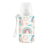Bāby - Bolsas para biberón, piel sintética, 12 x 7 x 7 cm, aislante para biberón, de alimentación térmica, impermeable y ligera para madres lactantes, viajes, hogar y uso diario