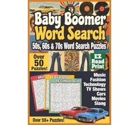 Baby Boomer Word Search: Word Searches With Easy to Read Print About Nostalgia, Memories, Fun, and More | 6x9 inches, 110 pages | 50+ Puzzles … Gift for Vacations, Holidays, and Free Times