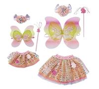 BABY born 829325 Fantasy Great Value Set para Muñecas de 43cm - Fácil para manos pequeñas, promueve la empatía y las habilidades sociales - Incluye falda, diadema, alas y varita mágica - Edad: 3+ años