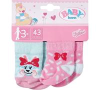 BABY Born 832196 - Calcetines (2 x 43 cm), Color Rosa y Azul Claro