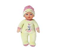 BABY born 832271 Conejito Sleepy para bebés Verde-Muñeca de Trapo de 30 cm con sonajero Integrado y Body recién Nacidos, Color Bebe