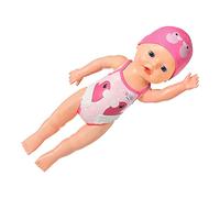 BABY born 834060 My First Swim Girl, Muñeca de 30 cm con bañador y gorro no removibles para jugar en el agua, No necesita pilas, Edad: a partir de 1 año