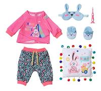 BABY Born Bath Deluxe Set - Pijama, almohada y cepillo de dientes - Ropa y accesorios de para muñecas 43 cm - Edad: 3+