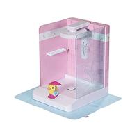 BABY born Bath Walk-In Shower for 43cm Dolls - Easy for Small Hands, Creative Play Promotes Empathy & Social Skills - For Toddlers 3 Years & Up - Includes Adjustable Showerhead & Bath Mat