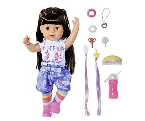 Baby Born Big Sister Muñeca 43 cm, 6 Funciones, Pelo Moreno, para Manos pequeñas, Promueve la empatía y Las Habilidades sociales, Edad a Partir de 4 años, 830352