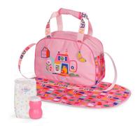 Baby born Bolsa Cambiador con colchón Cambiador, pañal y biberón - Bolsa de Cuidado para muñecas con Accesorios