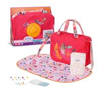 BABY born Bolsa para pañales para muñecas de 43 cm - Incluye pañales, polvera, caja de almacenamiento y alfileres decorativos - Para niñas desde 3 años