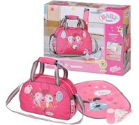 BABY born Bolso cambiador - Bolso cambiador para muñecas con cambiador, crema y pañal - Para muñecas BABY born de hasta 43 cm - Edad: 3+ años, Rosa