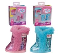 BABY born Botas Brillantes - 1 par de Botas para muñeca en Dos posibles diseños - Selección aleatoria - Apta para Todas Las muñecas de 43 cm - Accesorio de muñeca