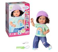 BABY born Brother Play & Style 835401, Muñeco de 43 cm con cabeza y cuerpo flexibles, Incluye 7 funciones y 10 accesorios, Adecuado para niños mayores de 4 años