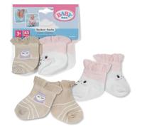 Baby Born 2 Pares de Calcetines con diseño de ovejas y búhos para muñecas de 43 cm