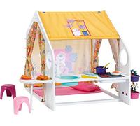 Baby born Casa de Fin de Semana 832752 - Accesorios de alta calidad para muñecas de 36 y 43cm - Techo que se abre, efectos de luz y sonido y accesorios - Edad: 3+ años