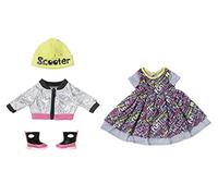 BABY born City Deluxe Conjunto para Muñecas de 43cm - Fácil para Manos pequeñas - Promueve la empatía y Las Habilidades sociales - Incluye Chaqueta, Camiseta, Falda y Zapatos - Edad: 3+ años