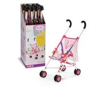 Baby Born Cochecito para muñecas con Bolso en Rosa, cinturón de 3 Puntos, Plegable