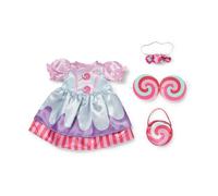 Baby Born Conjunto Caramelo con Vestido, Bolso, Gafas y Diadema para muñeca de 43 cm